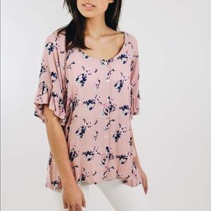 Button Down Floral Top